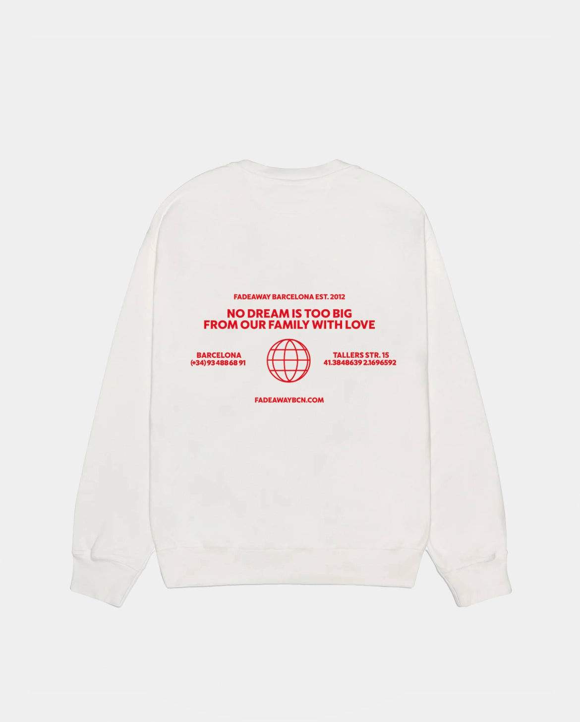 SUDADERA BLANCA UNISEX ALGODΓN From Our Family with